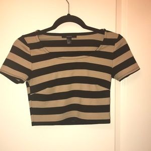 Forever21 Striped Crop
